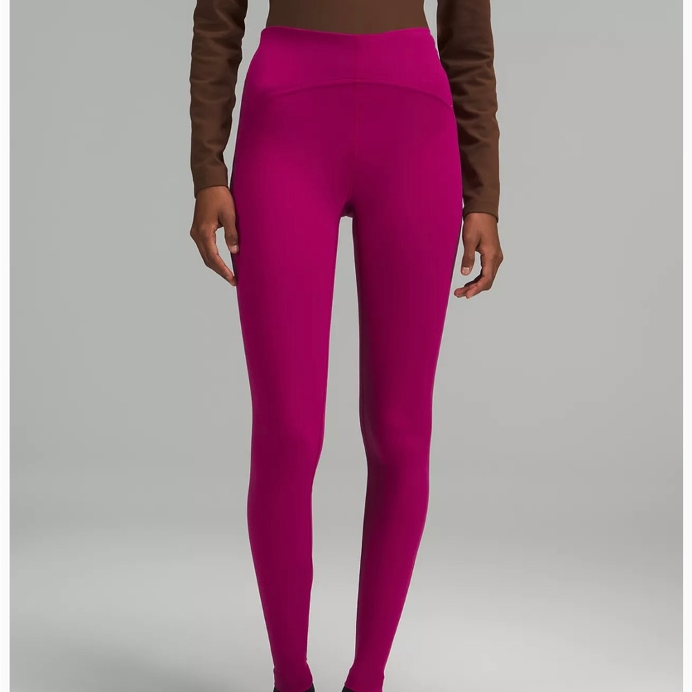 Lululemon InStill High Rise Leggings 28” - Sz 4 - Magenta - NWOT